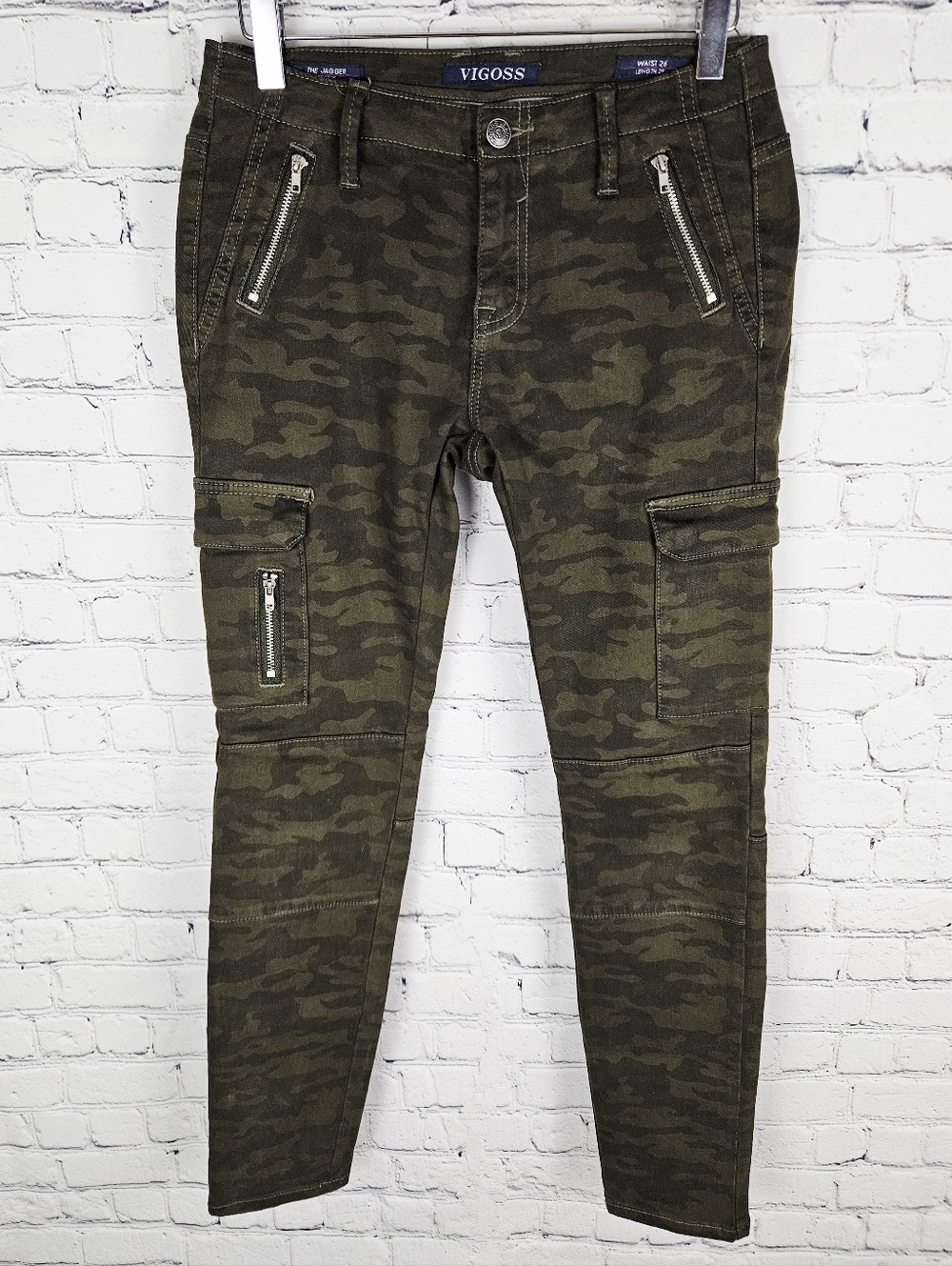 VIGOSS | The Jagger camo camoflauge skinny stretch ankle jeans